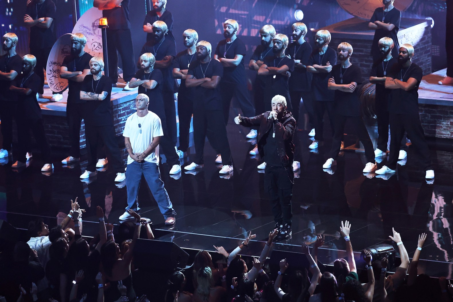 AI for Live Performance Metaphysic and Eminem at the VMAs Virtual